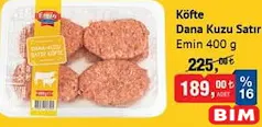 EMİN KÖFTE DANA KUZU SATIR 400 G